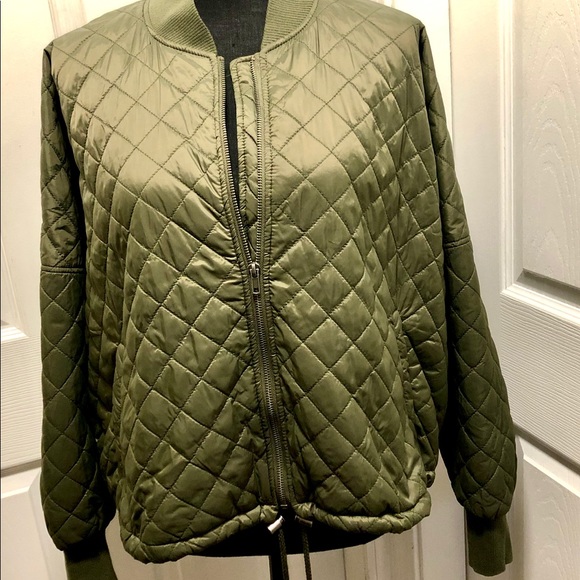 Joe Boxer Jackets & Coats Joe Boxer Olive Green Quilted Bomber
